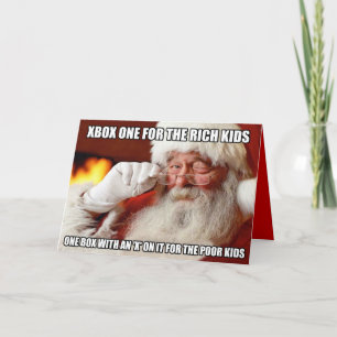 Cartes Pour Fêtes Annuelles Funny Santa Claus