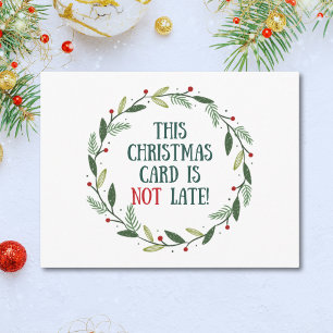 Cartes Pour Fêtes Annuelles Funny Scholarly Vintage Belated Noël