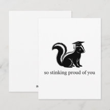 Funny Skunk Graduation Card – So Stinking Proud