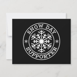 Cartes Pour Fêtes Annuelles Funny Snow Day Supporter Enseignant Étudiant Winte