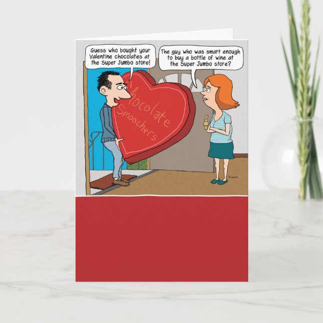 Cartes Pour Fêtes Annuelles Funny Super Jumbo Candy Saint Valentin (Devant)