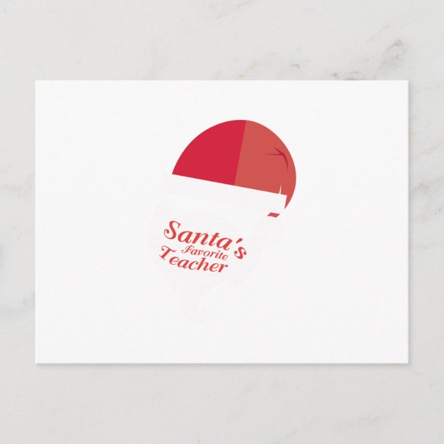 Cartes Pour Fêtes Annuelles Funny Teacher le poison de Santa's (Devant)