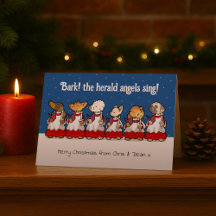 Funny Toy Dog Christmas Choir Dachshund Cartoon