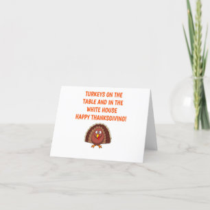 Cartes Pour Fêtes Annuelles Funny Trump Thanksgiving Dinner Card