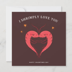 Cartes Pour Fêtes Annuelles Funny Valentines Card Funny Shrimp Card