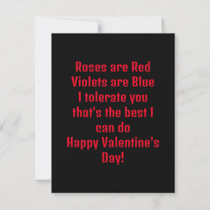 Cartes Pour Fêtes Annuelles Funny Valentine's Day Holiday Card