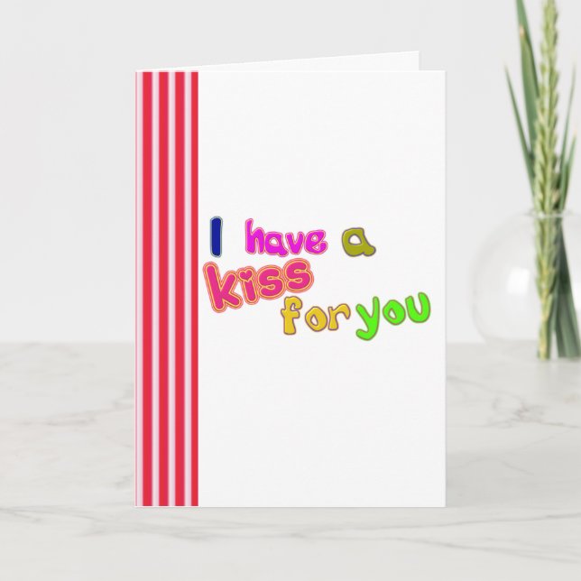 Cartes Pour Fêtes Annuelles Funny Valentine's day_ kiss Card (Devant)