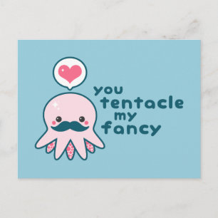 Cartes Pour Fêtes Annuelles Funny Valentine's Day Octopus