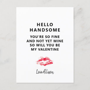 Cartes Pour Fêtes Annuelles Funny Valentines Day Poème ami de garçon Personnal