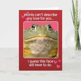 Cartes Pour Fêtes Annuelles Funny Valentines Jour visage personnalisable