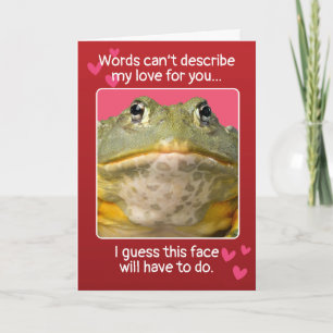 Cartes Pour Fêtes Annuelles Funny Valentines Jour visage personnalisable