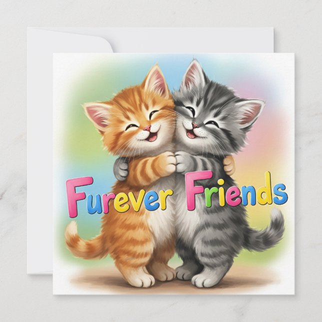 Cartes Pour Fêtes Annuelles Furever Friends (Devant)