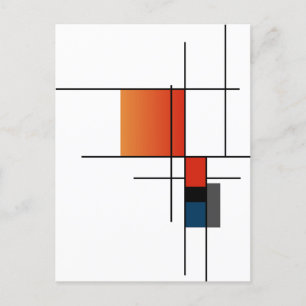 Cartes Pour Fêtes Annuelles Fusion géométrique minimaliste simple
