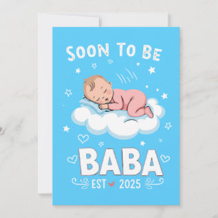 Cartes Pour Fêtes Annuelles Futur Papa Adorable - Annonce de Grossesse 