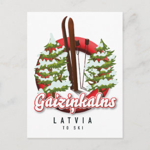 Cartes Pour Fêtes Annuelles Gaiziņkalns Lettonie logo ski
