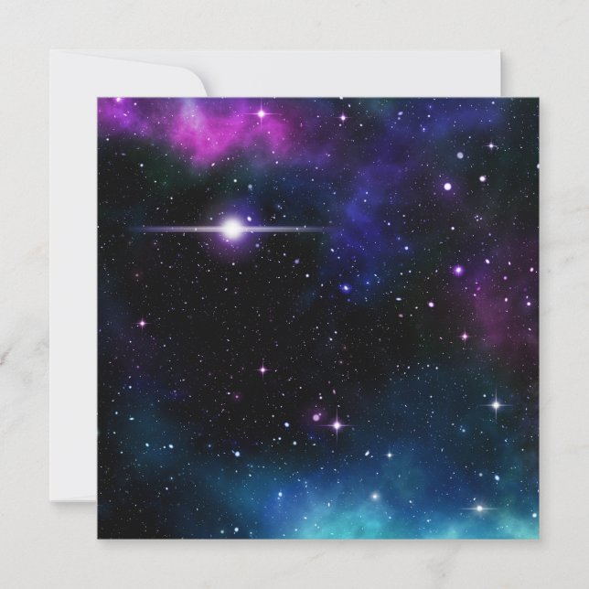 Cartes Pour Fêtes Annuelles Galaxie (Devant)
