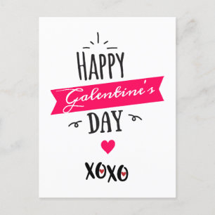 Cartes Pour Fêtes Annuelles Galentine X X Joyeux Galentine's Day Pink