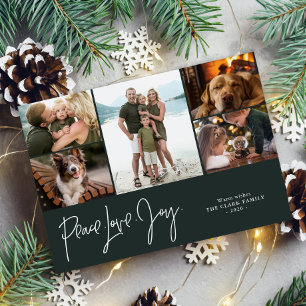 Cartes Pour Fêtes Annuelles Galerie de photos "Peace Love Joy" 5