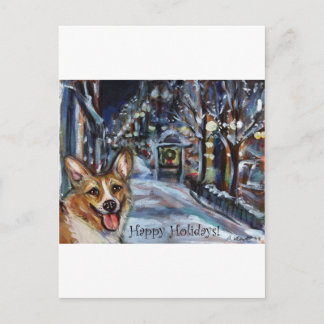Cartes Pour Fêtes Annuelles Gallois Corgi Xmas