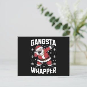 Cartes Pour Fêtes Annuelles Gangsta Wrapper Dabbing Père Noël Noël