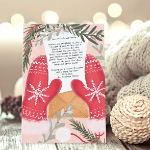 Cartes Pour Fêtes Annuelles Gants amusants illustration Famille de Noël 3 phot