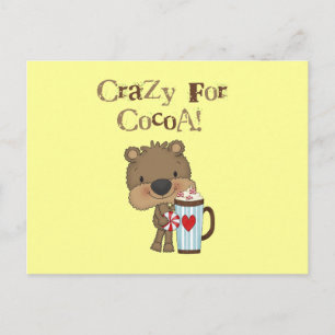 Cartes Pour Fêtes Annuelles Garçon Ours Fou de Fête de Cacao