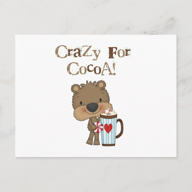 Cartes Pour Fêtes Annuelles Garçon Ours Fou de la Fête du Cacao (Devant)