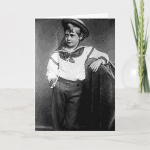 Cartes Pour Fêtes Annuelles Garçon victorien