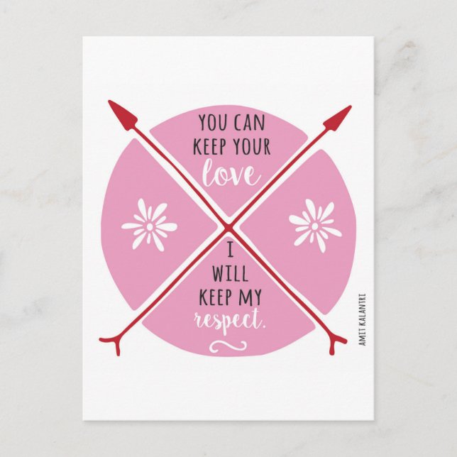 Cartes Pour Fêtes Annuelles Gardez votre amour anti-Valentin (Devant)
