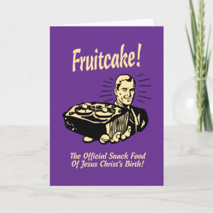 Cartes Pour Fêtes Annuelles Gâteau de fruits secs ! Le casse-croûte de la