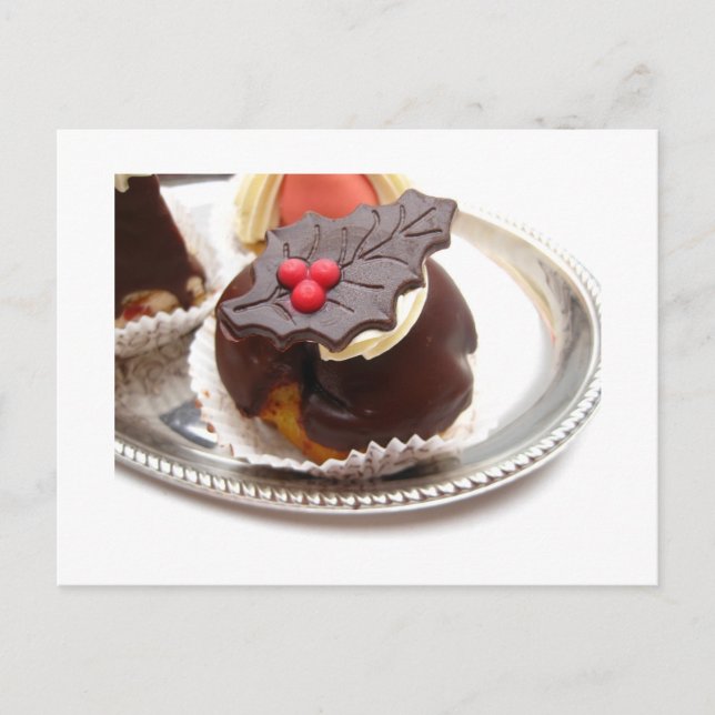Cartes Pour Fêtes Annuelles gâteaux au chocolat de Noël (Devant)