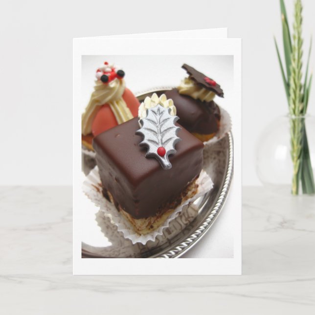 Cartes Pour Fêtes Annuelles gâteaux de noël (Devant)