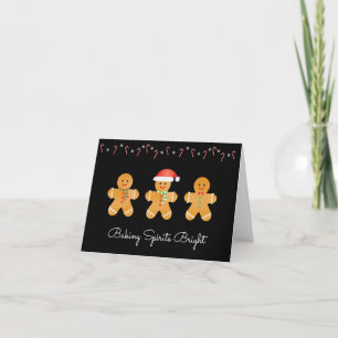 Cartes Pour Fêtes Annuelles Gâteaux de Noël en pain d'épices Esprits radieux