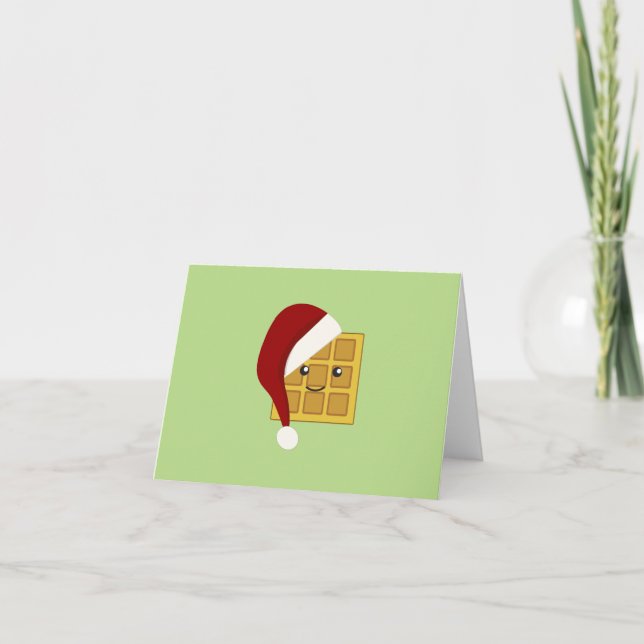Cartes Pour Fêtes Annuelles gaufre de Noël (Devant)