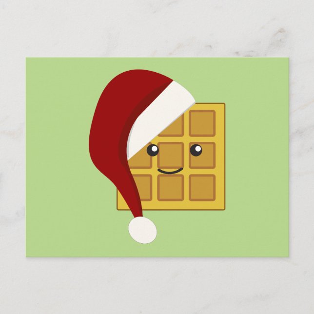 Cartes Pour Fêtes Annuelles gaufre de Noël (Devant)