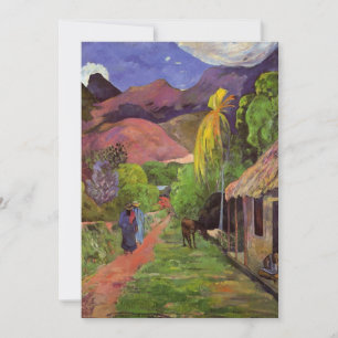 Cartes Pour Fêtes Annuelles Gauguin - Route à Tahiti