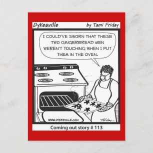Cartes Pour Fêtes Annuelles Gay gingerbread Men