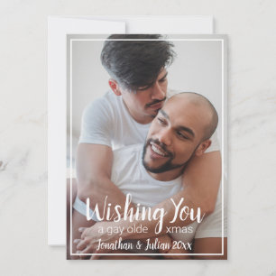 Cartes Pour Fêtes Annuelles Gay Olde Noël LGBTQ Holiday