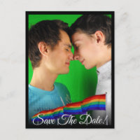 Gay pride Rainbow Flag Wedding Enregistrer la cart