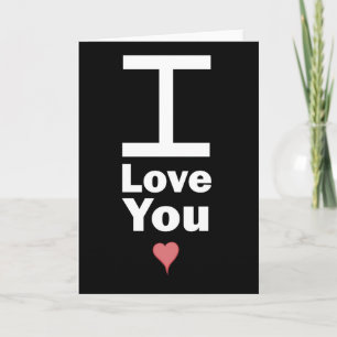 Cartes Pour Fêtes Annuelles Géant I Love You Greeting