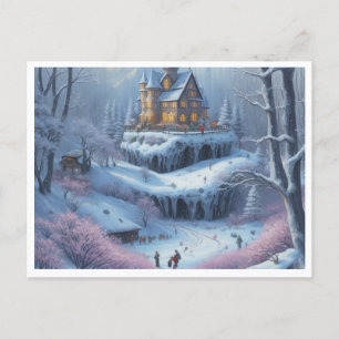 Cartes Pour Fêtes Annuelles Gel hivernal