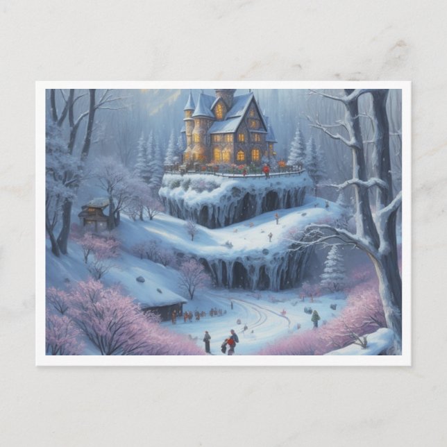 Cartes Pour Fêtes Annuelles Gel hivernal (Devant)
