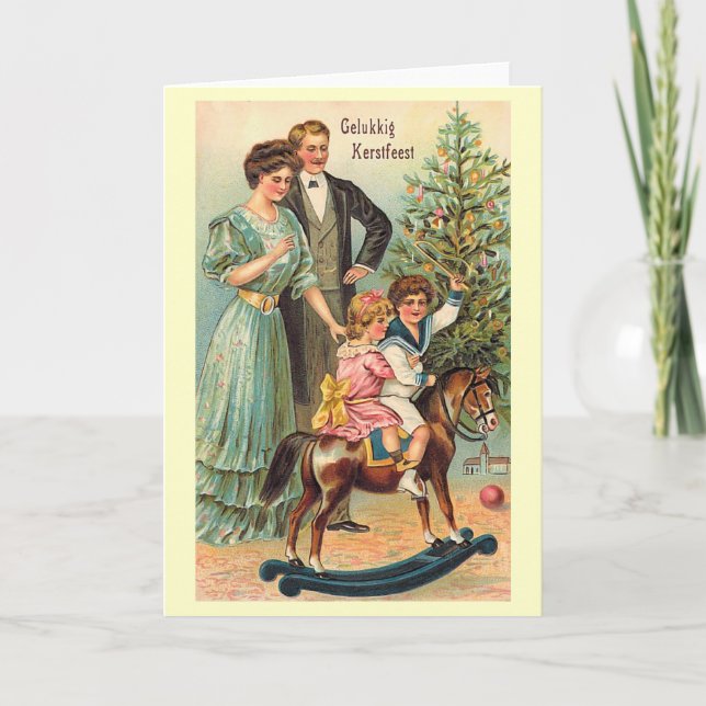Cartes Pour Fêtes Annuelles Gelukkig Kerstfeest (Devant)