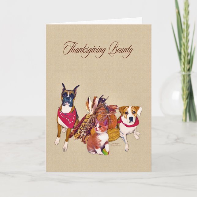 Cartes Pour Fêtes Annuelles Générosité de thanksgiving (Devant)