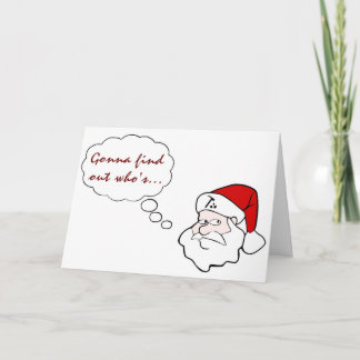Cartes Pour Fêtes Annuelles Géologue Père Noël Liste des filles ou des gneiss