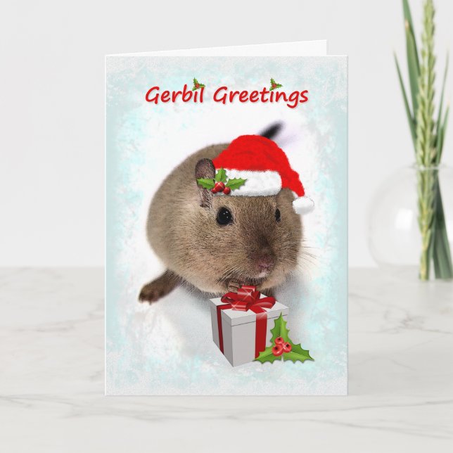 Cartes Pour Fêtes Annuelles Gerbil Greetings (Devant)