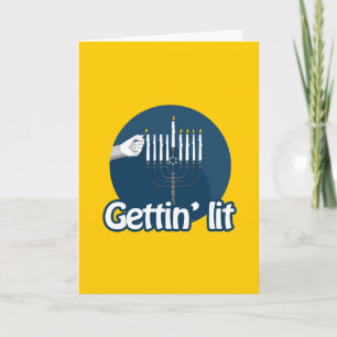 CARTES POUR FÊTES ANNUELLES GETTIN LIT HANOUKKA