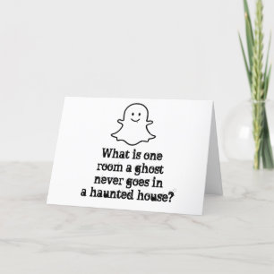 CARTES POUR FÊTES ANNUELLES GHOSTLY COMEDIAN POUR HALLOWEEN