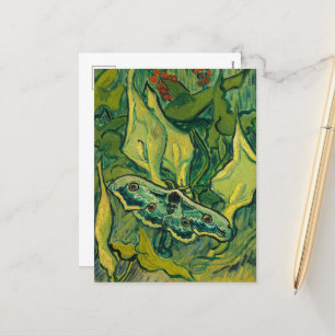 Cartes Pour Fêtes Annuelles Giant Peacock Moth par Vincent van Gogh