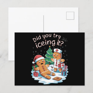 Cartes Pour Fêtes Annuelles Gingerbread Homme Cookie laide Sweat Oh Snap Xmas